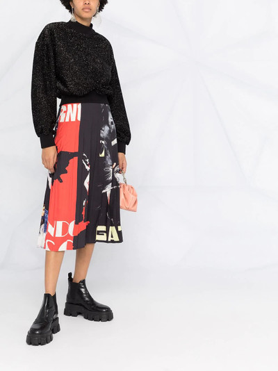 MSGM lurex-effect jumper outlook