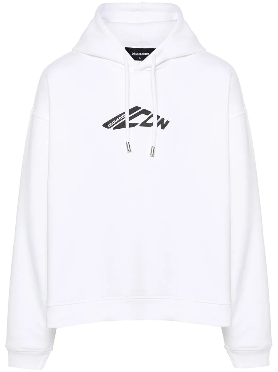 DSQUARED2 D2 Logo-Print Hoodie - 1