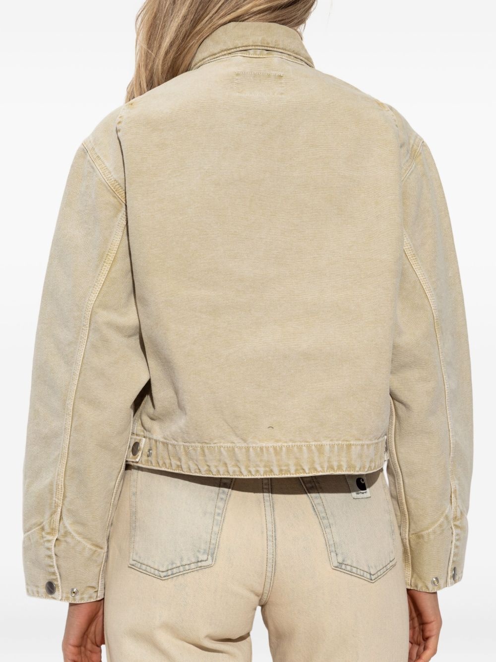 Emery organic-cotton zip-up denim jacket - 4