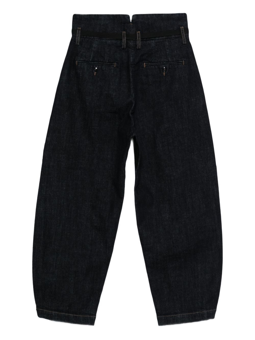 belted balloon jeans - 2