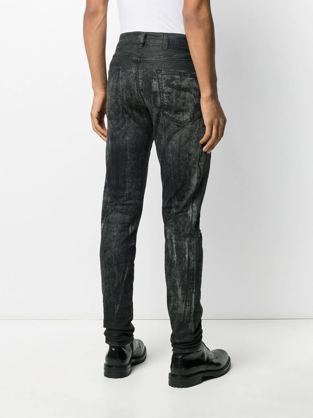 treated slim-fit jeans - 4