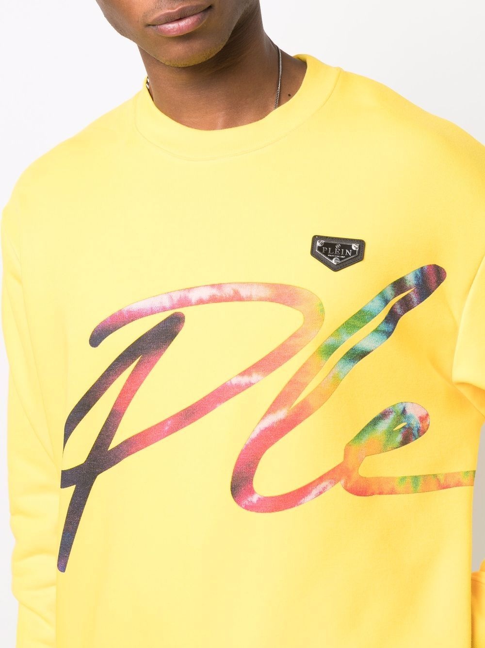 logo-print cotton sweatshirt - 5