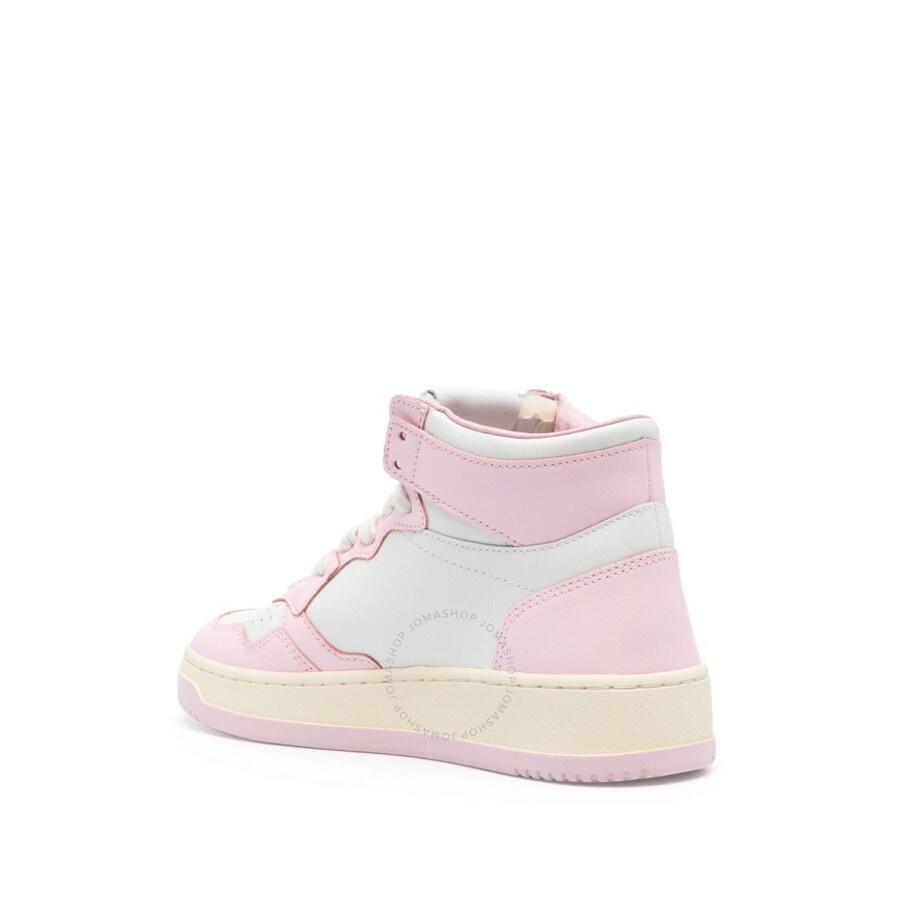 Autry Ladies Pink Medalist Panelled Leather Sneakers - 2