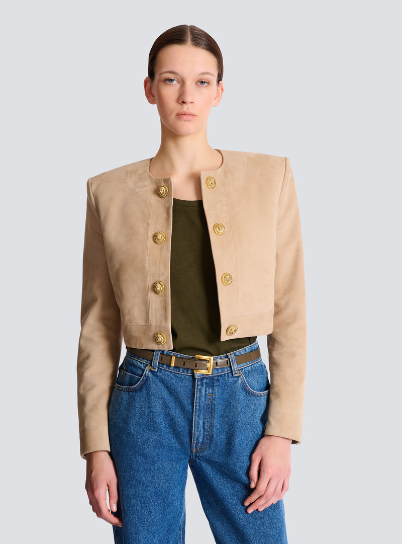 Balmain Anthem smooth leather belt outlook