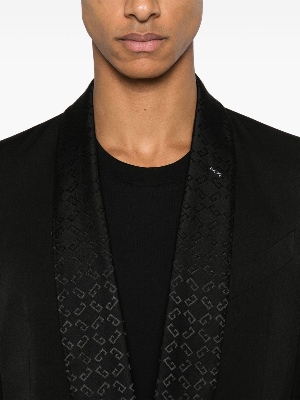 monogram 72 jacquard-collar blazer - 5