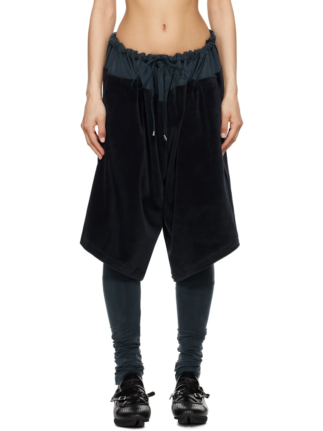 Navy Pennon Jersey Trousers - 1