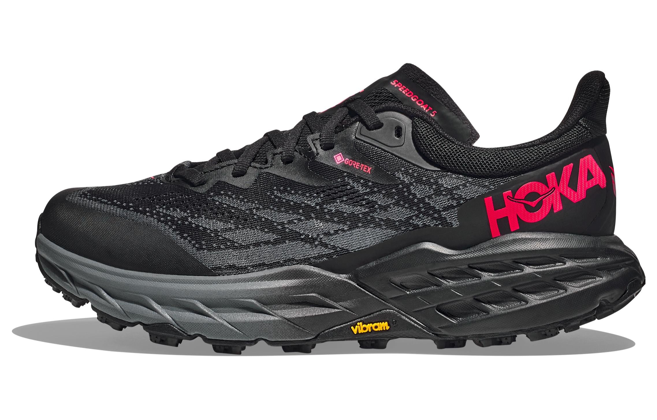 (WMNS) HOKA ONE ONE Speedgoat 5 GORE-TEX 'Black Red' 1127913-BBLC - 2