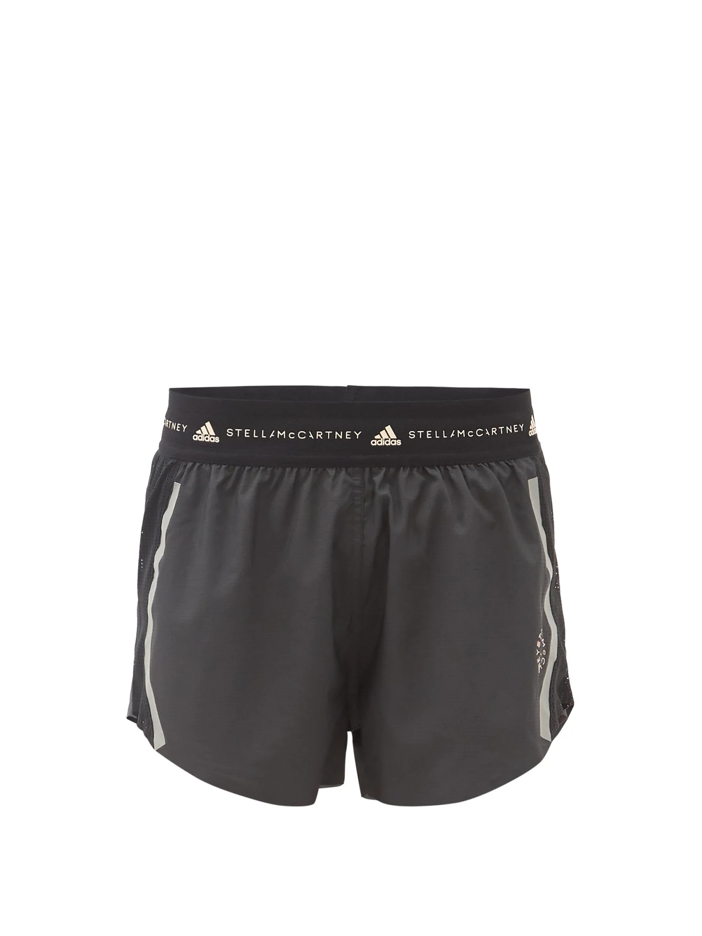 TruePace logo-print mesh-panel dobby shorts - 1