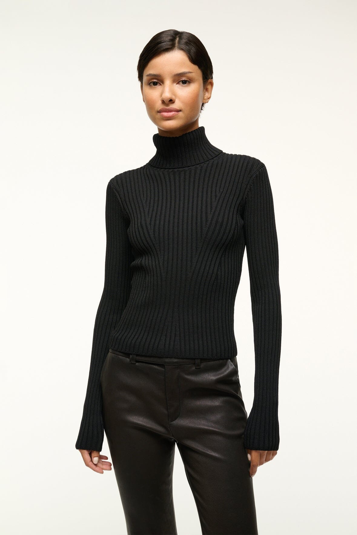 STAUD JACE TOP BLACK - 2