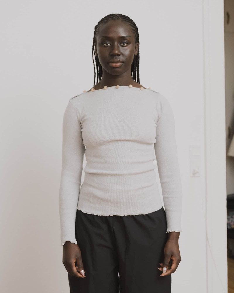 Tav Long Sleeve Tee - Recycled Cotton Rib 1
