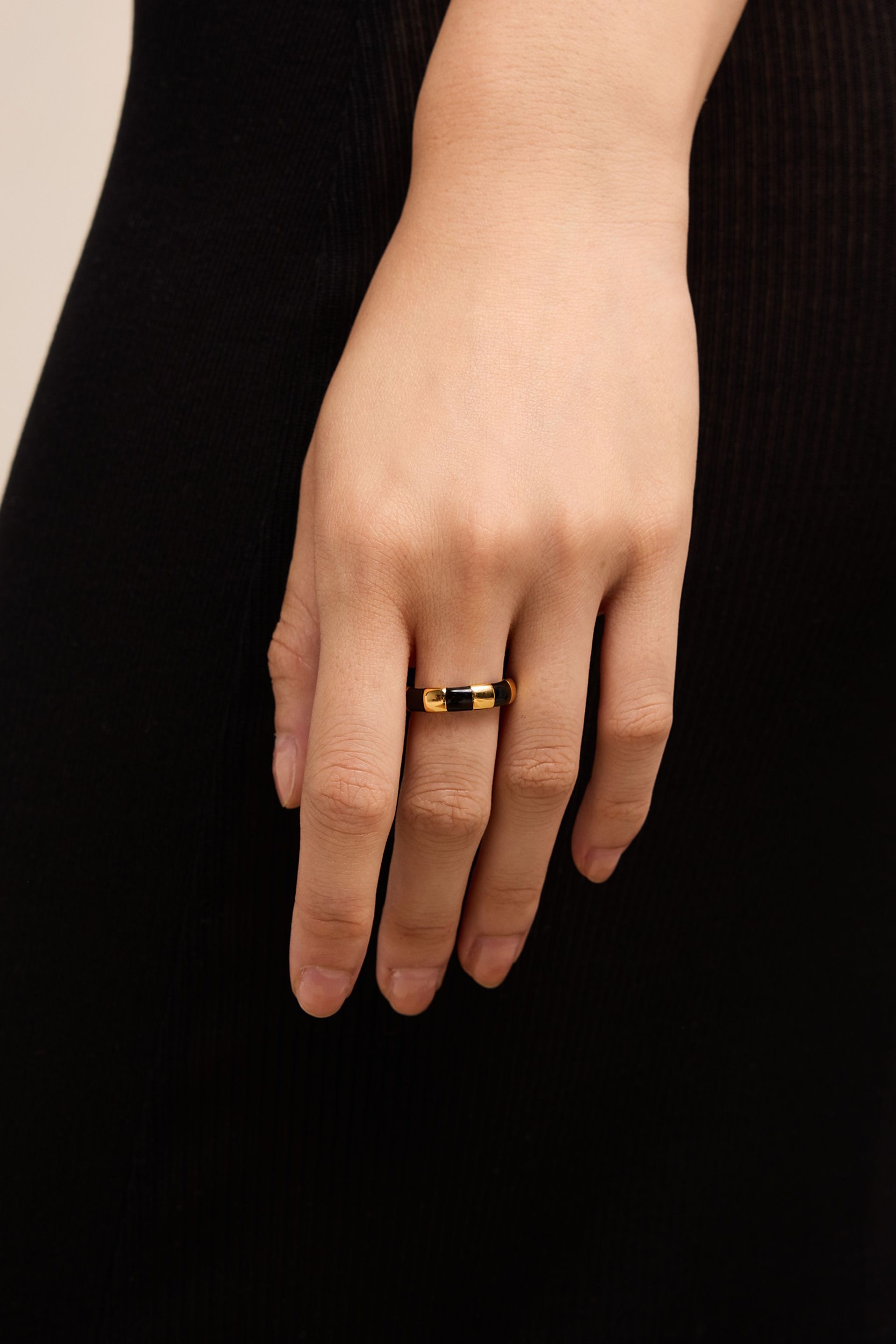 Striped Ami Signature Ring - 2
