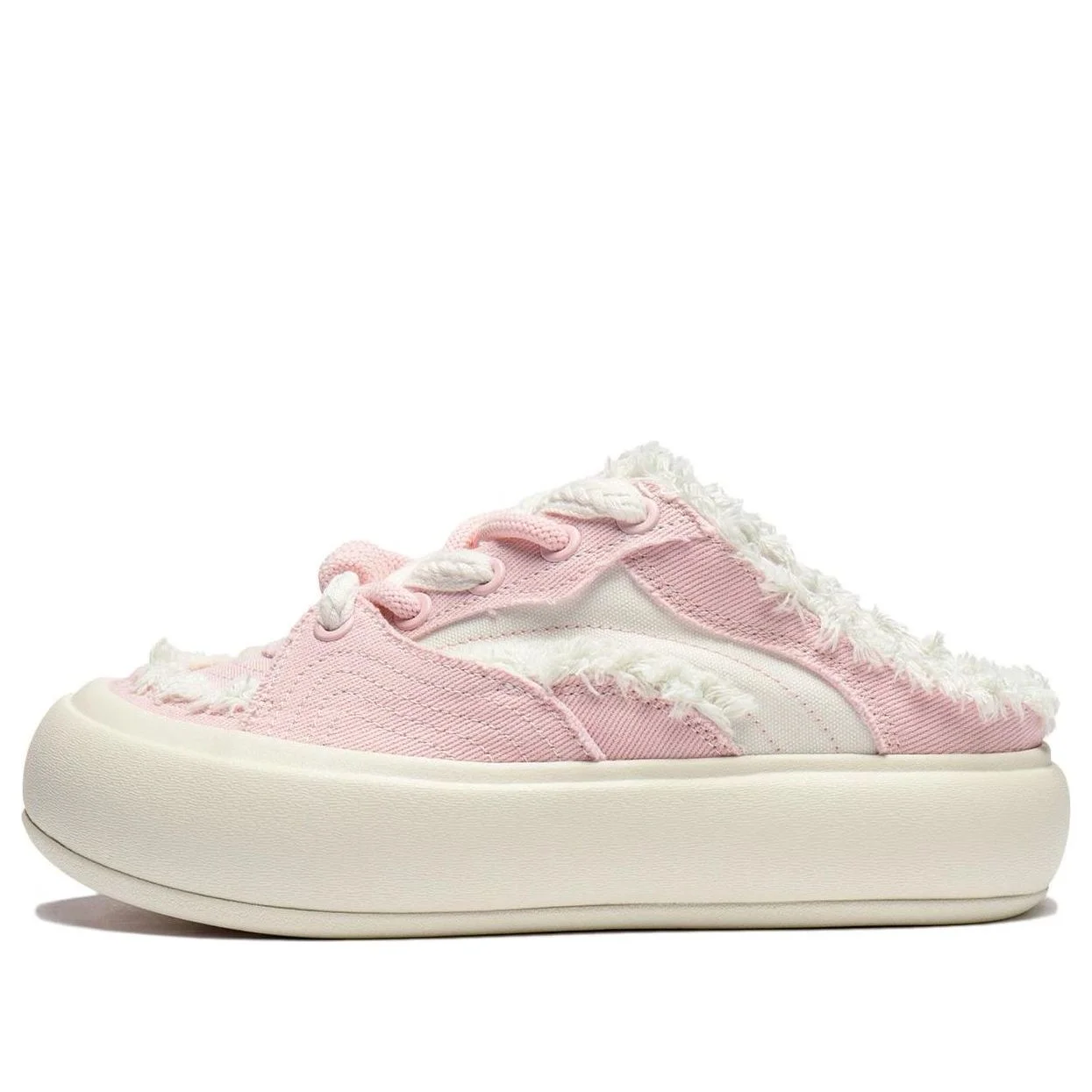 (WMNS) Li-Ning Puff Platform Mule 'Pink Creamy White' AZGU014-6 - 1