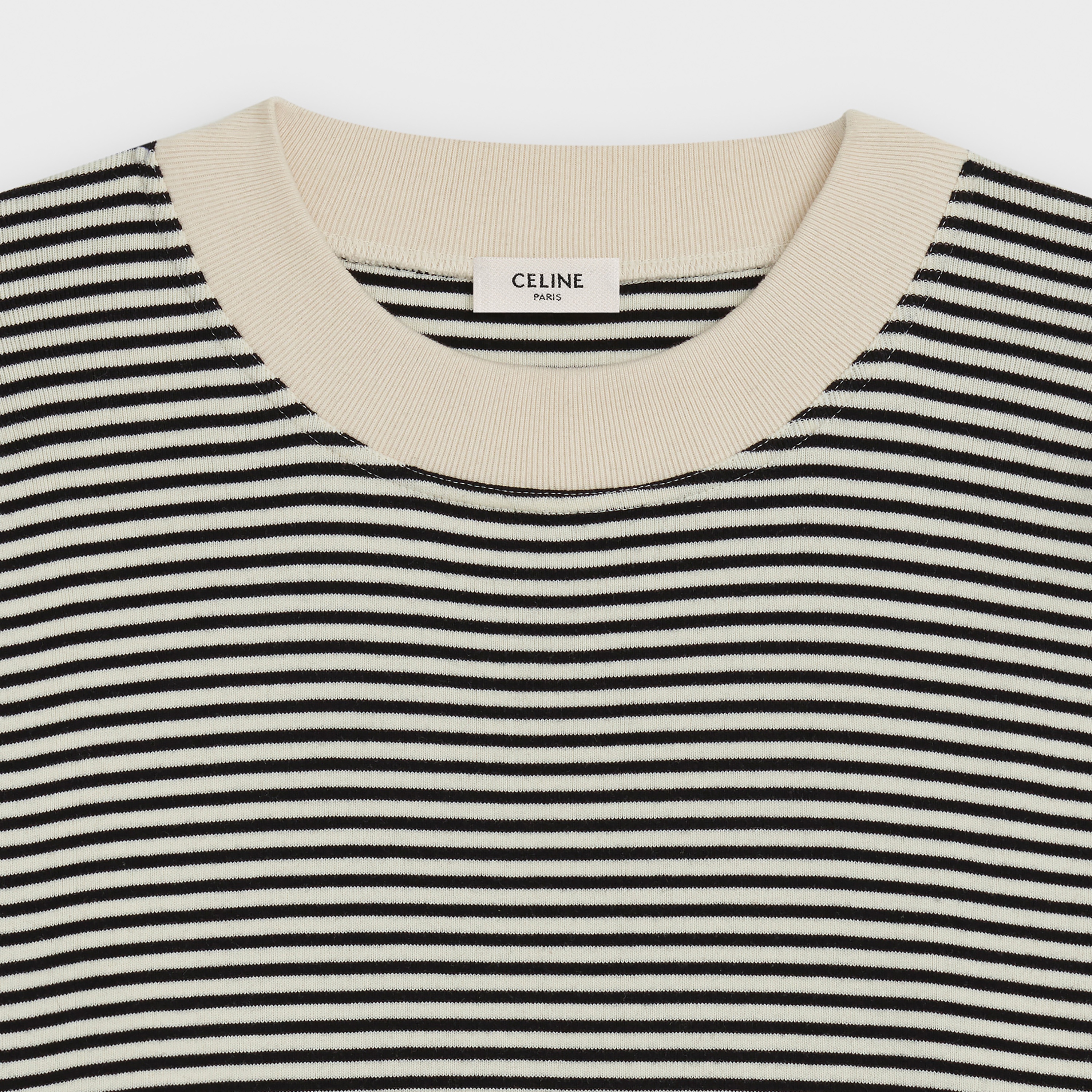 OVERSIZE T-SHIRT IN STRIPED COTTON - 3