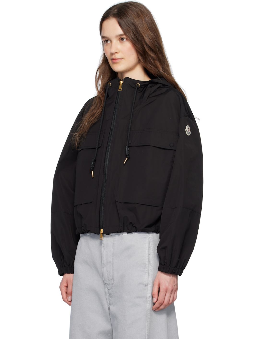 Black Sauvan Hooded Jacket - 4