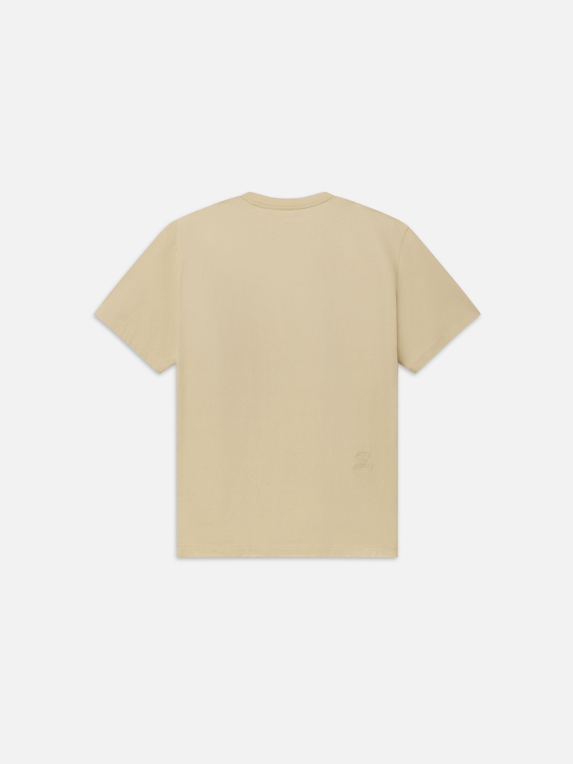 FRAME Logo Tee in Dusty Yellow - 3