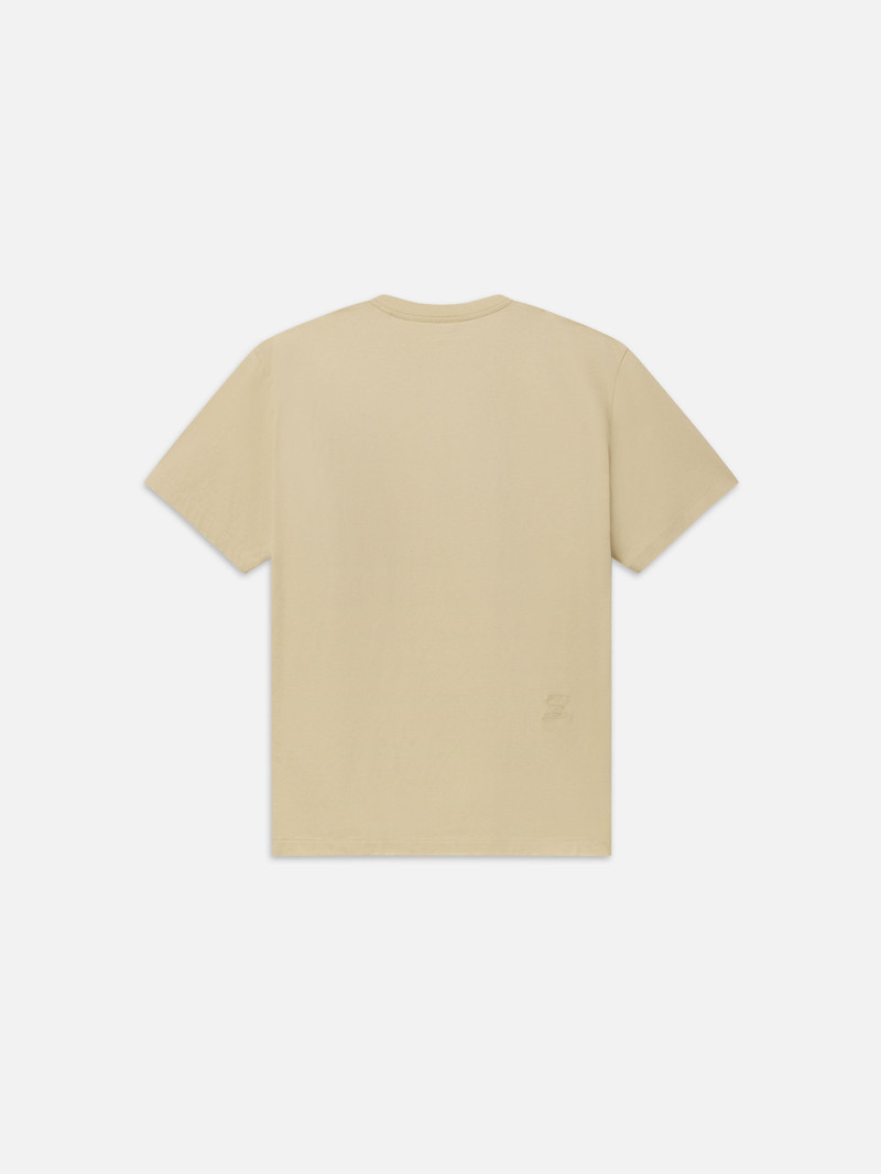 FRAME Logo Tee in Dusty Yellow 3
