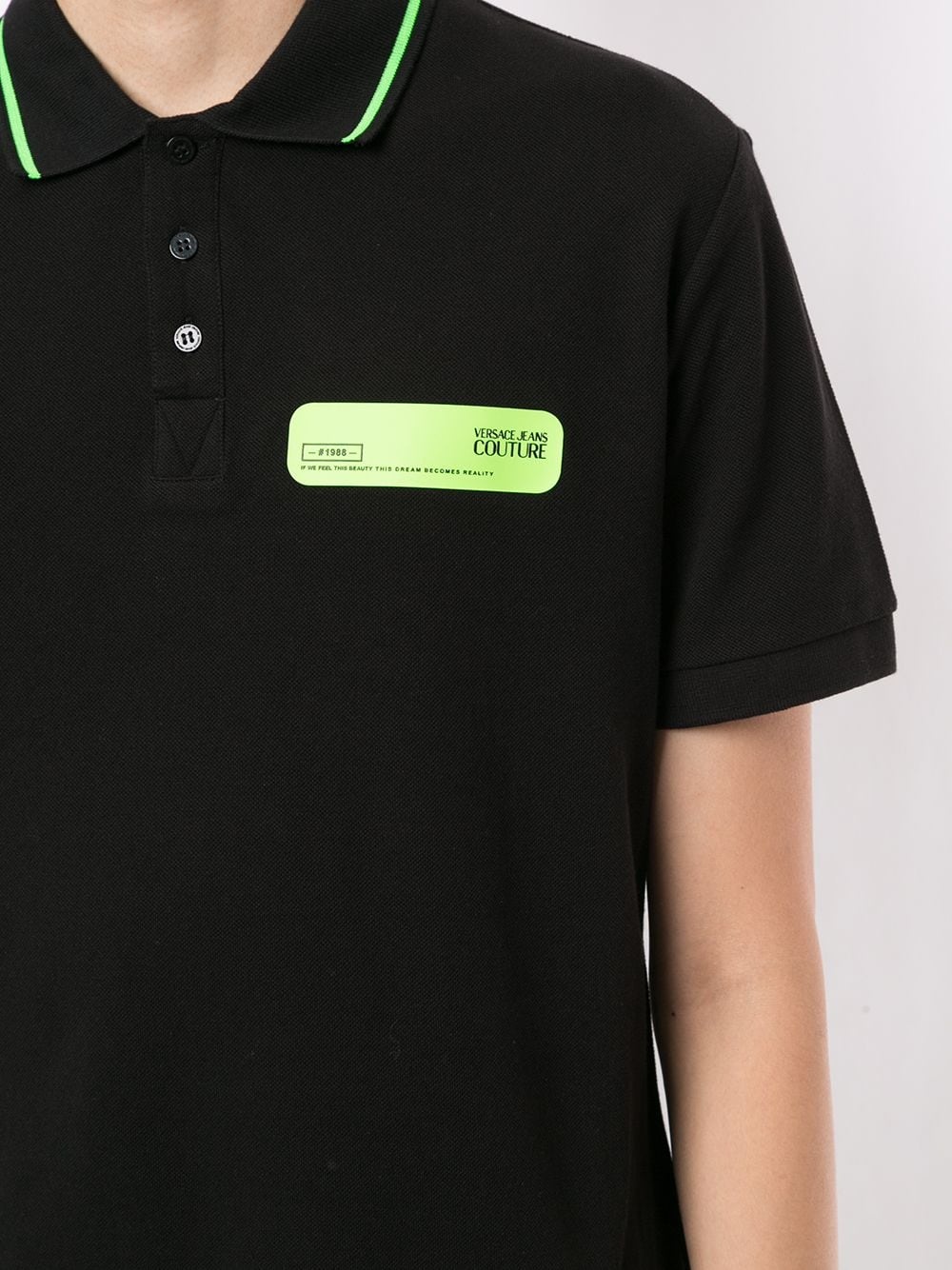 logo patch polo shirt - 5