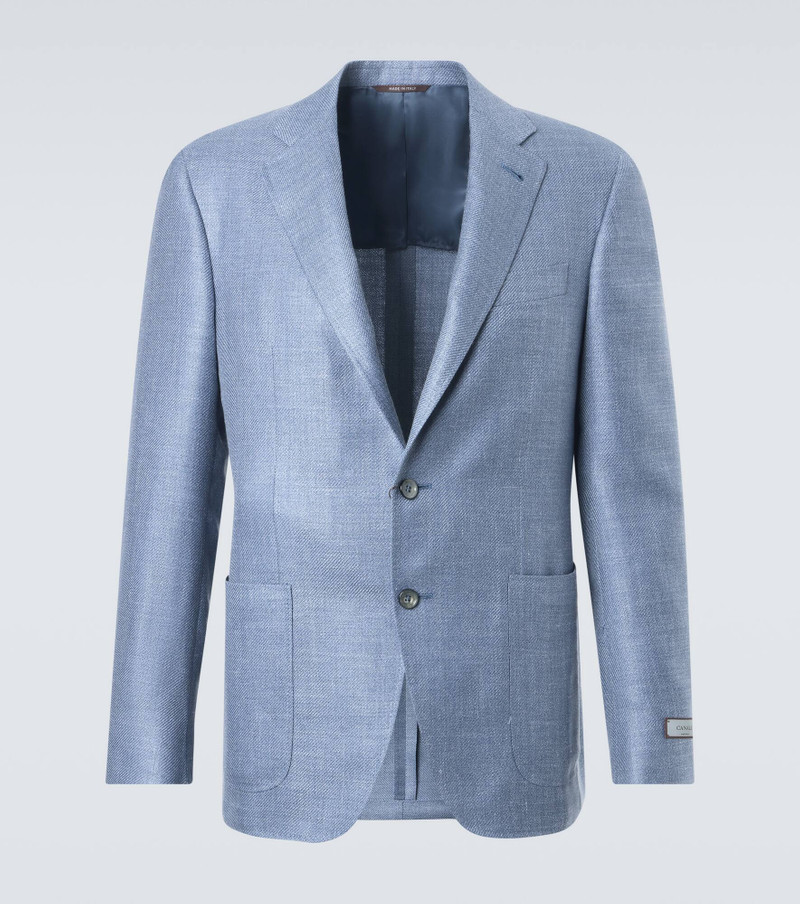 Wool, silk, and linen blazer 1