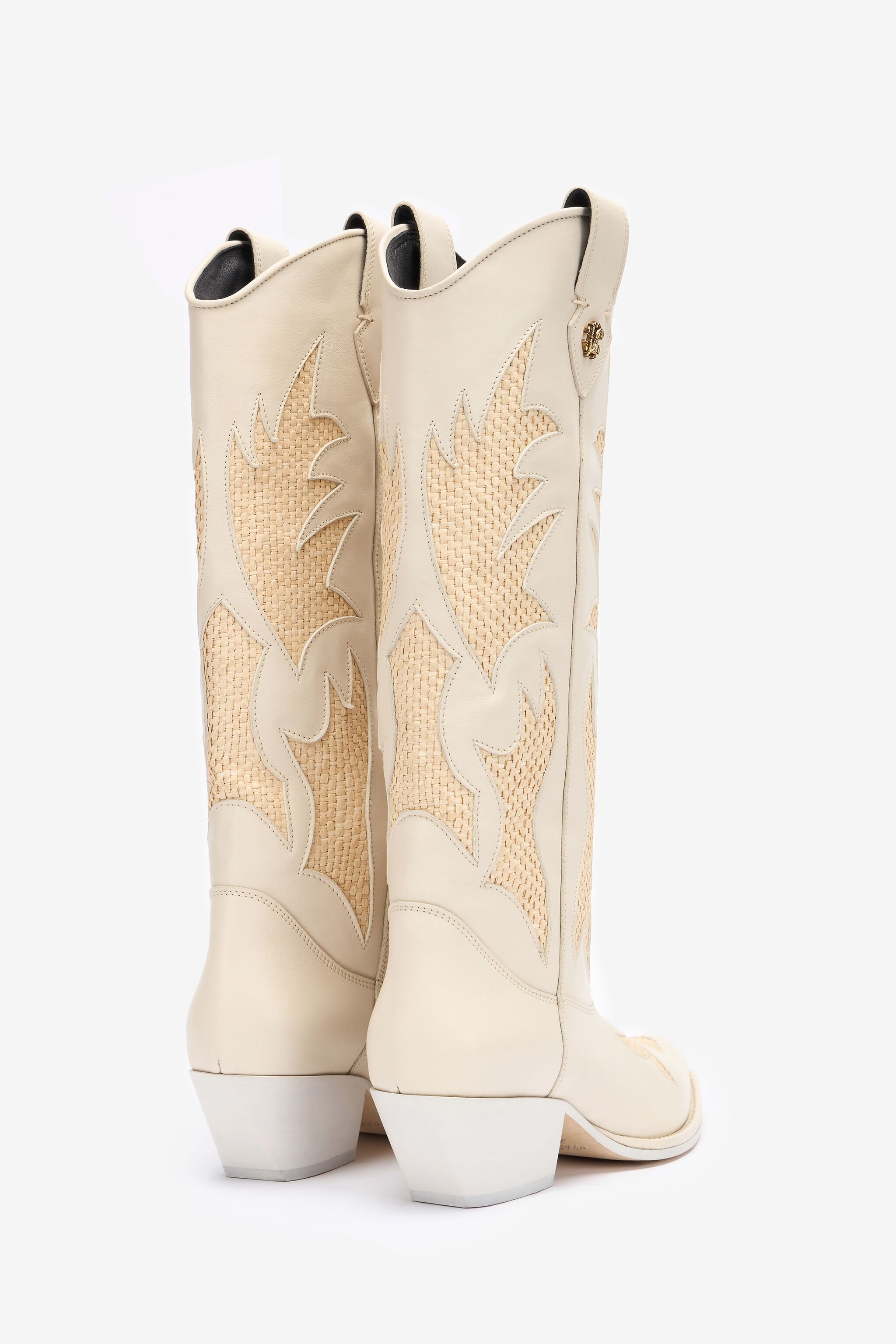 Texan Boots With Woven Inserts - 3