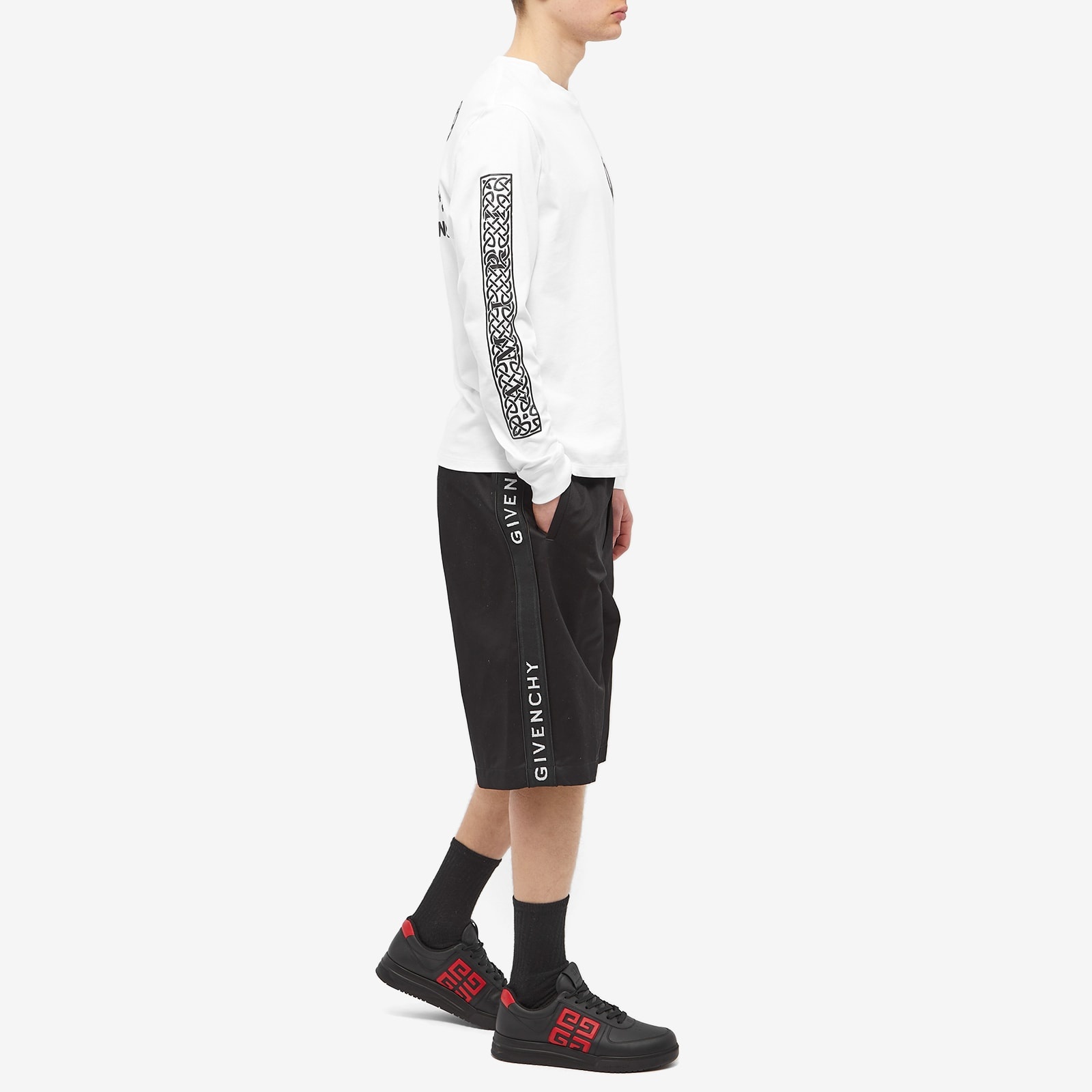 Givenchy Logo Band Shorts - 4