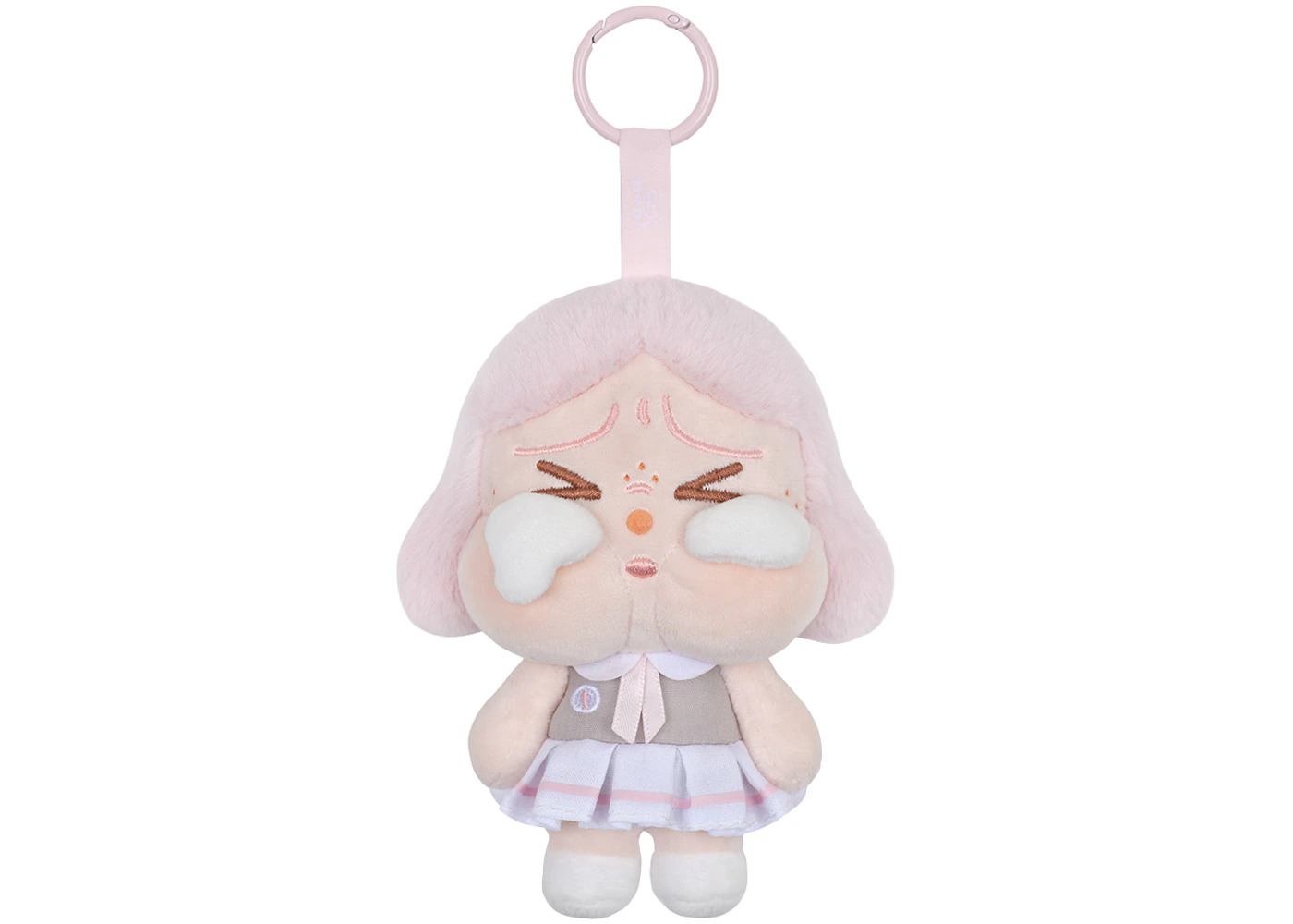 Pop Mart CRYBABY Sunset Concert Series Plush Pendant Pink Grey - 1