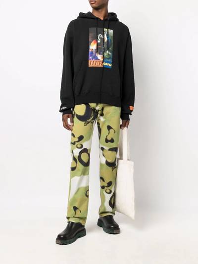 Heron Preston logo-print hoodie outlook