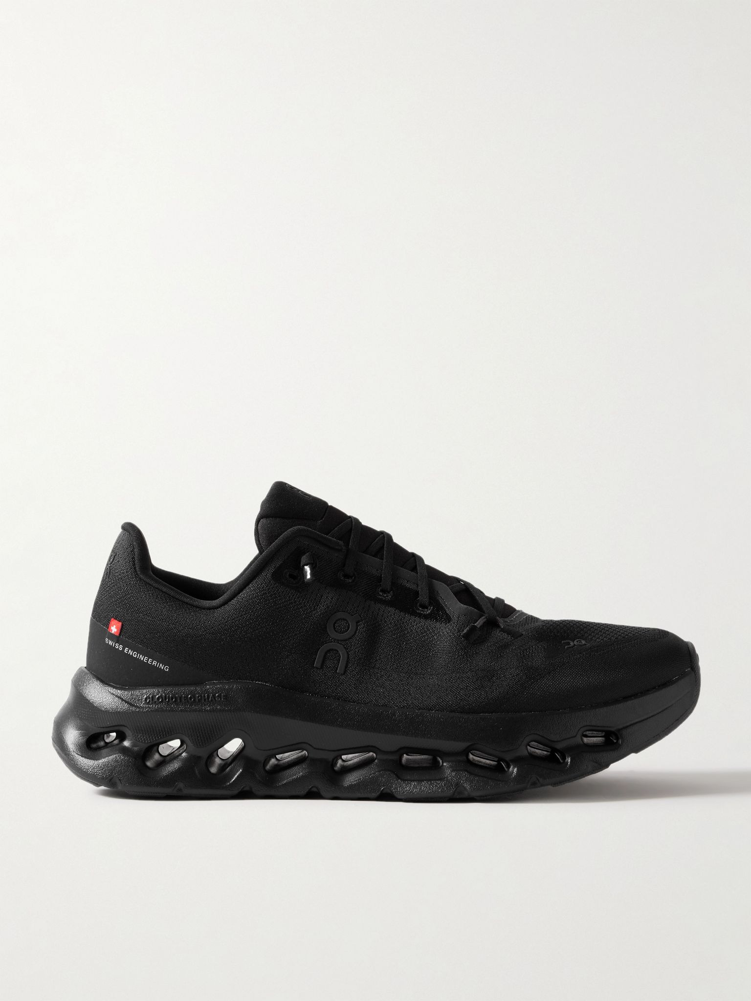 Cloudtilt Stretch-Knit Sneakers Black - 1