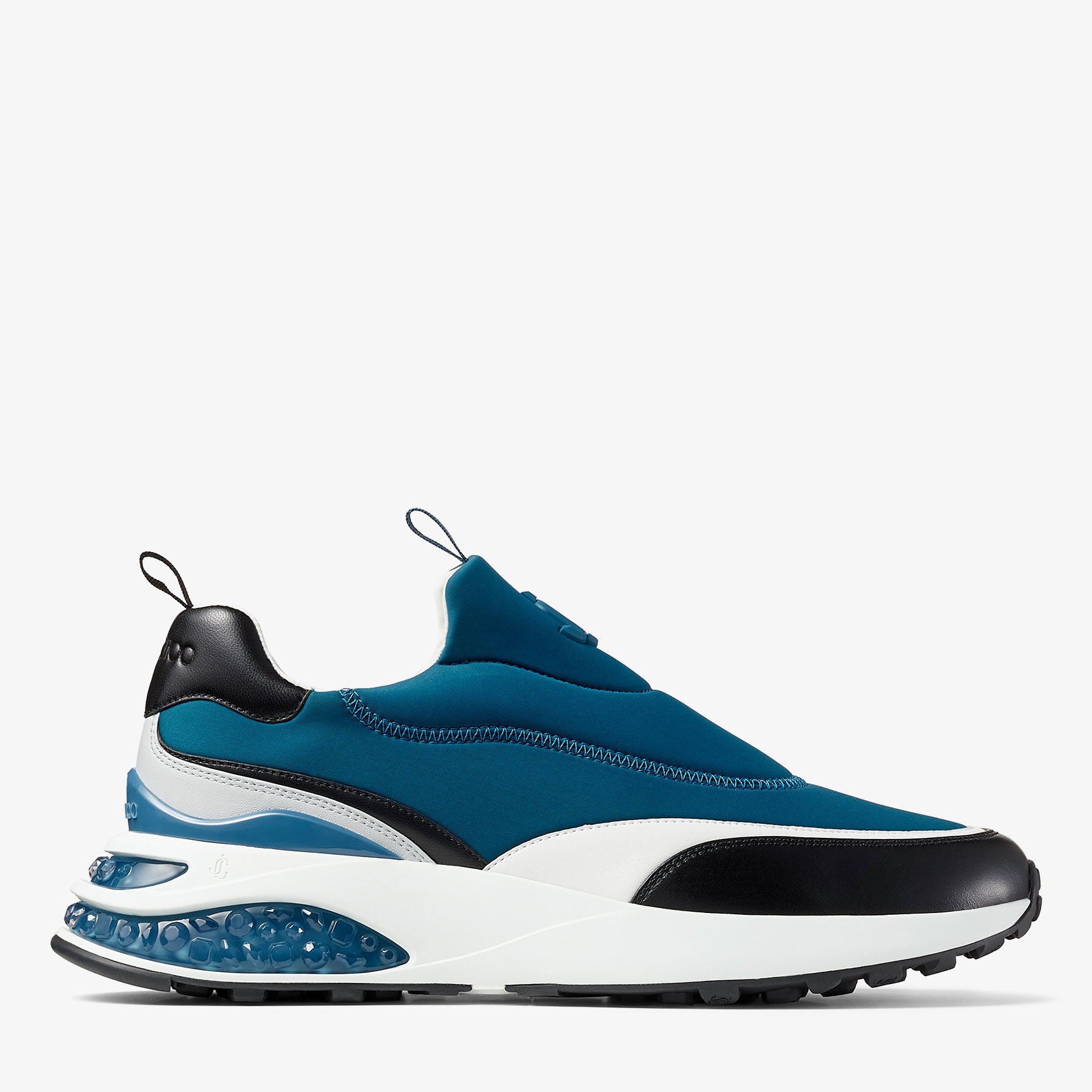 Memphis/m
Prussian Neoprene and Leather Low Top Trainers - 1