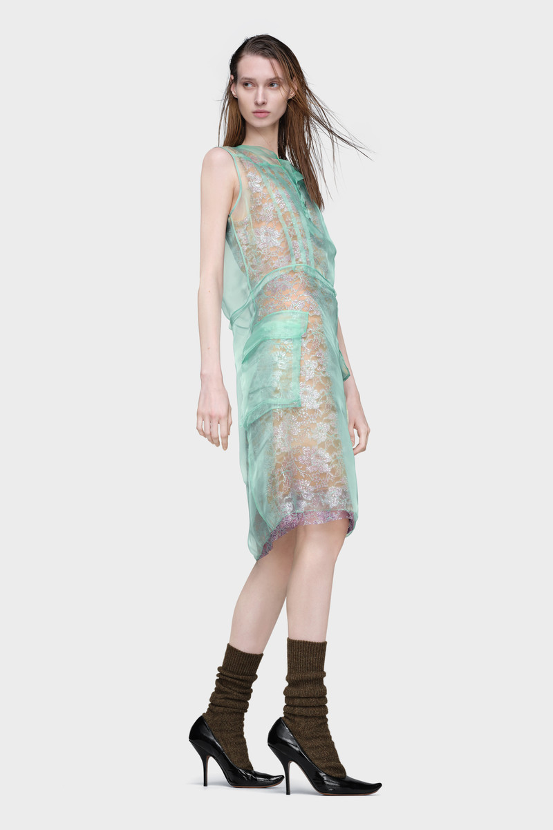 Sheer tea dress 3