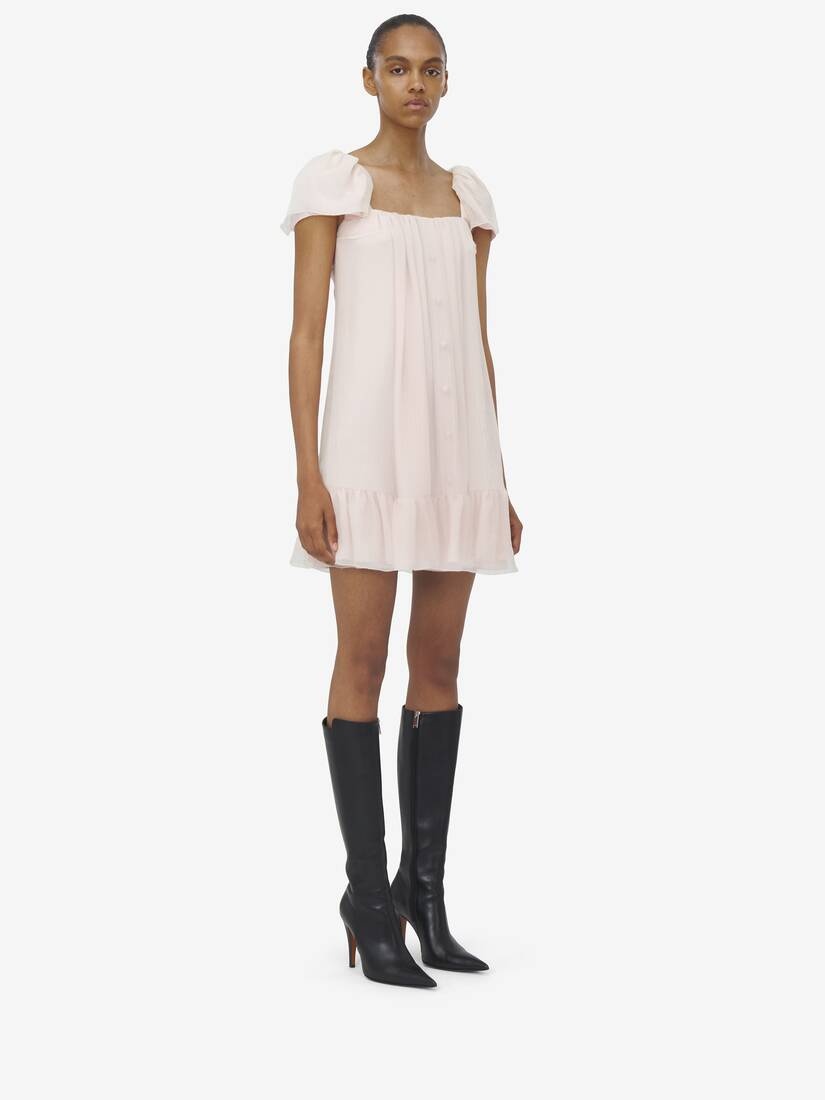 Silk Creponne Mini Dress - 2