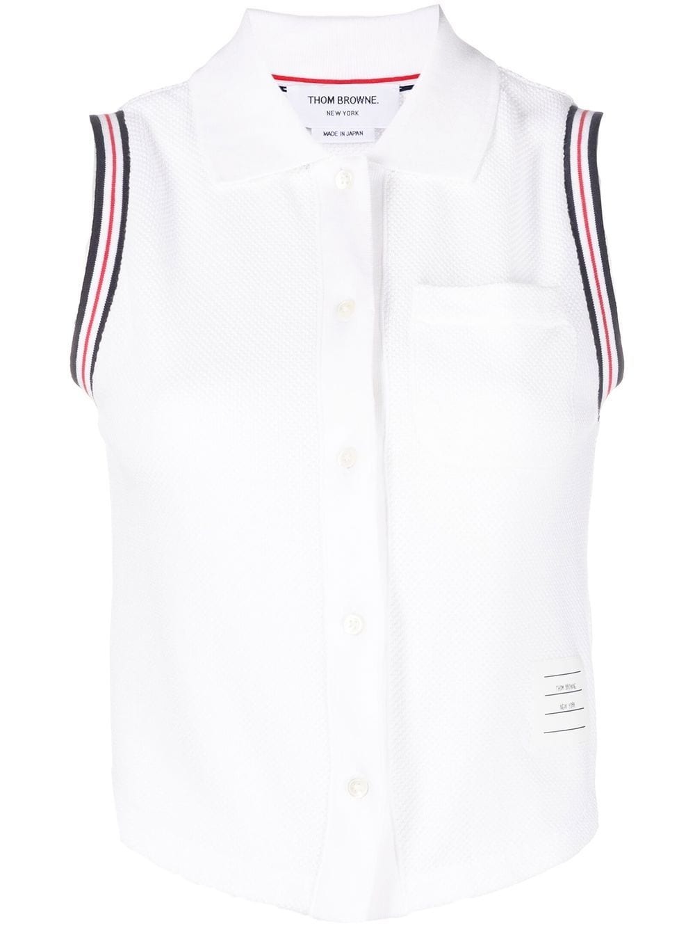 sleeveless polo shirt - 1