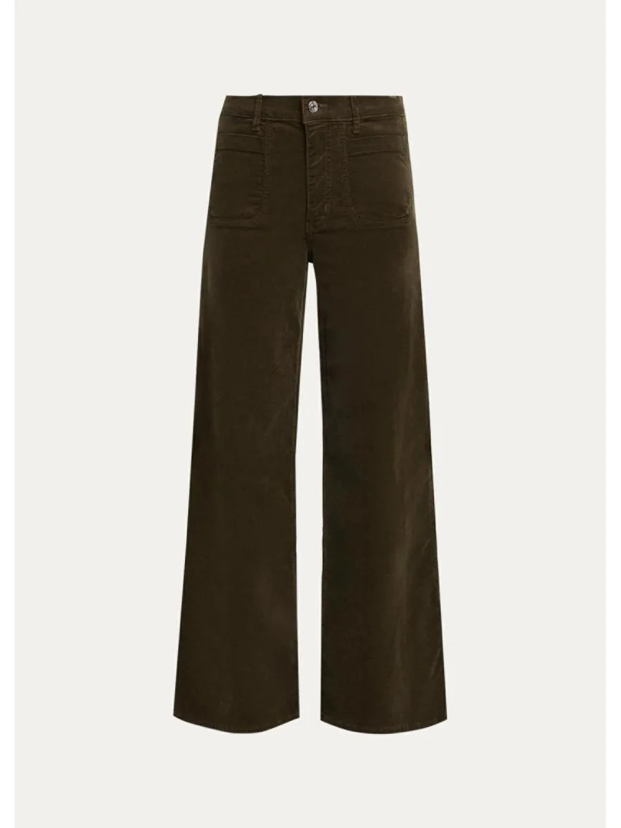 Le Slim Palazzo Modernist Pocket Corduroy Jeans - 1