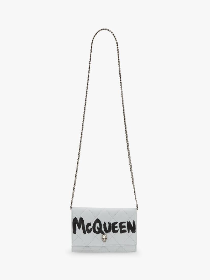 Small Skull Bag in White/black - 5