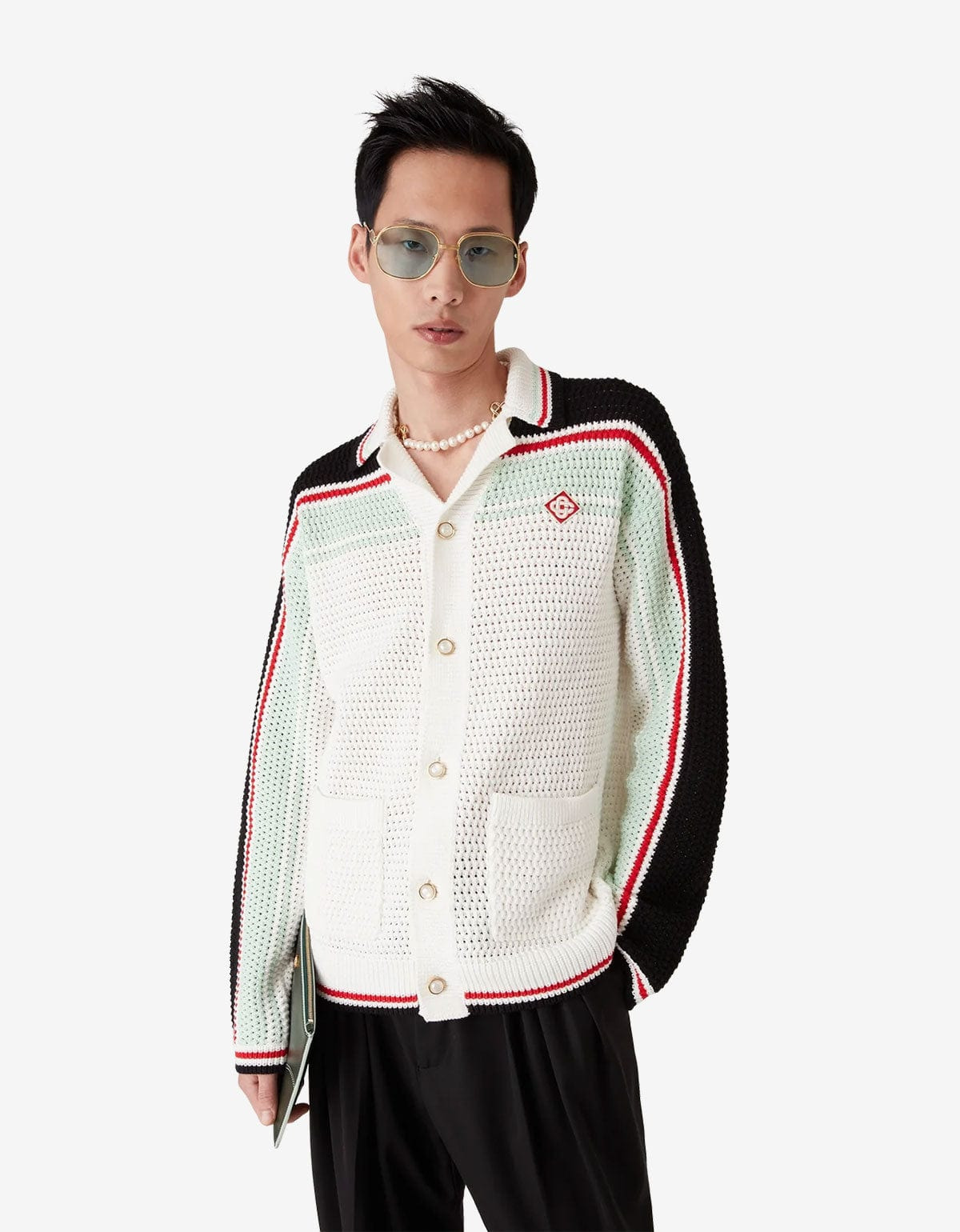 Casablanca Multicolour Cotton Tennis Crochet Shacket - 2