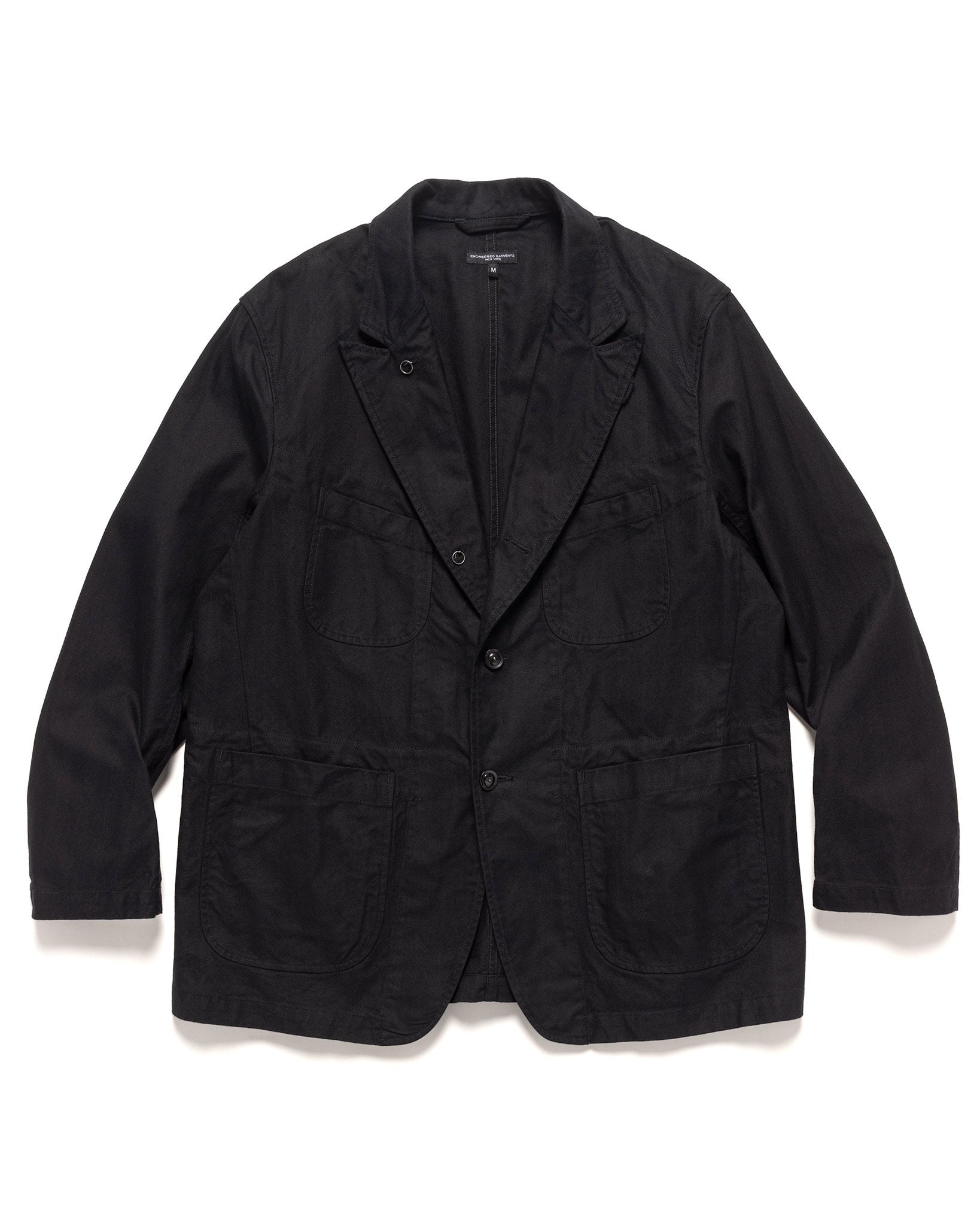 Engineered Garments Bedford Jacket Brushed Cotton HB Black