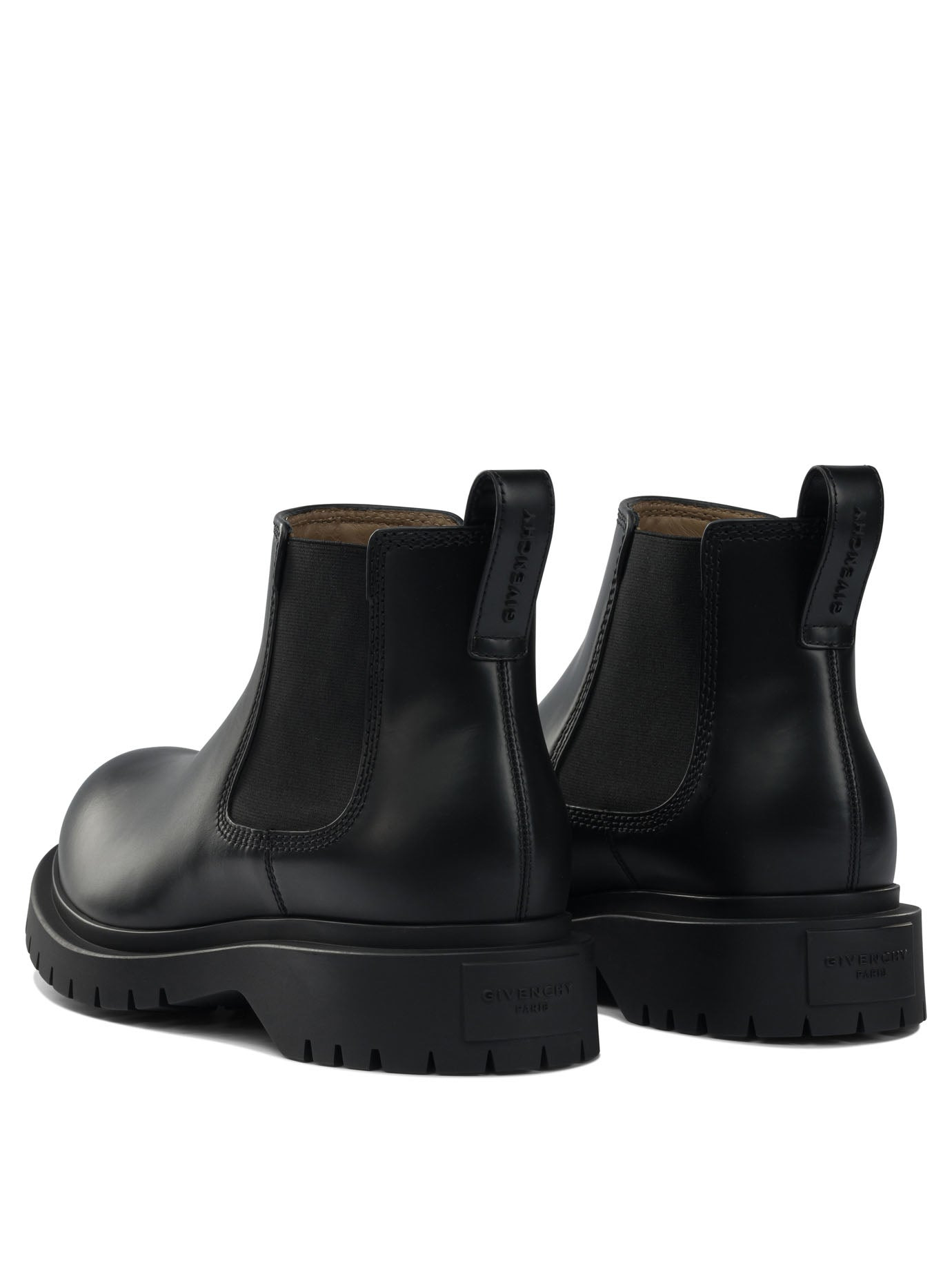 Leather Chelsea Ankle Boots Black - 4