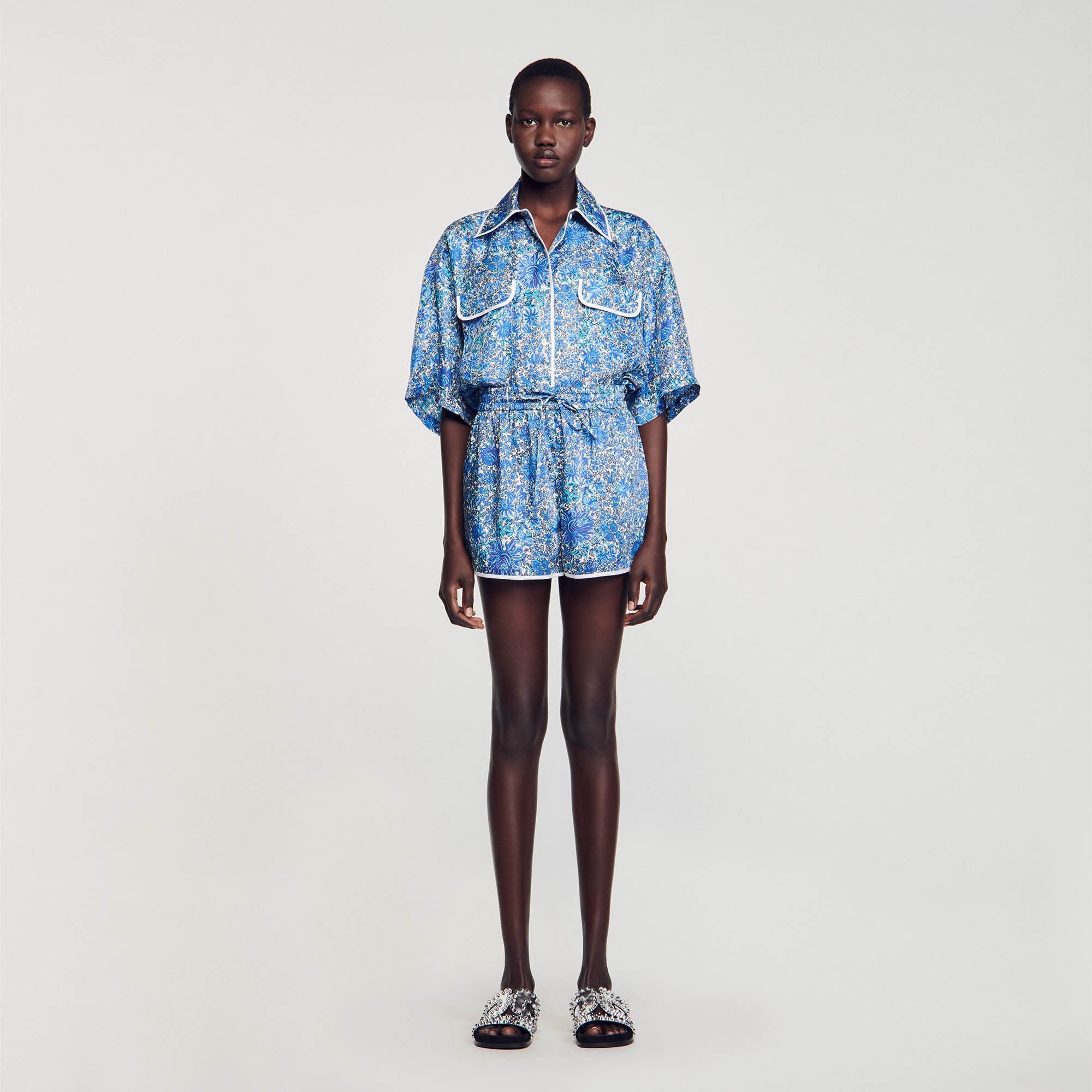 FLORAL PRINT SHORTS - 3
