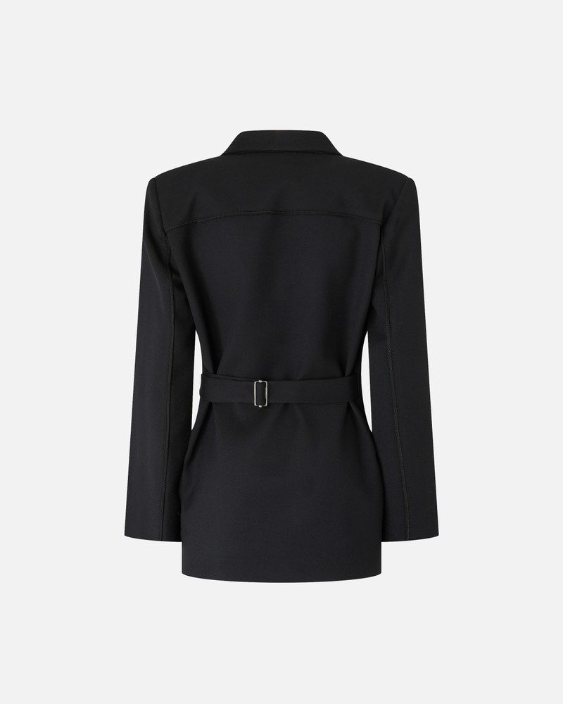 PINSTRIPED BLAZER WITH STRAP 6