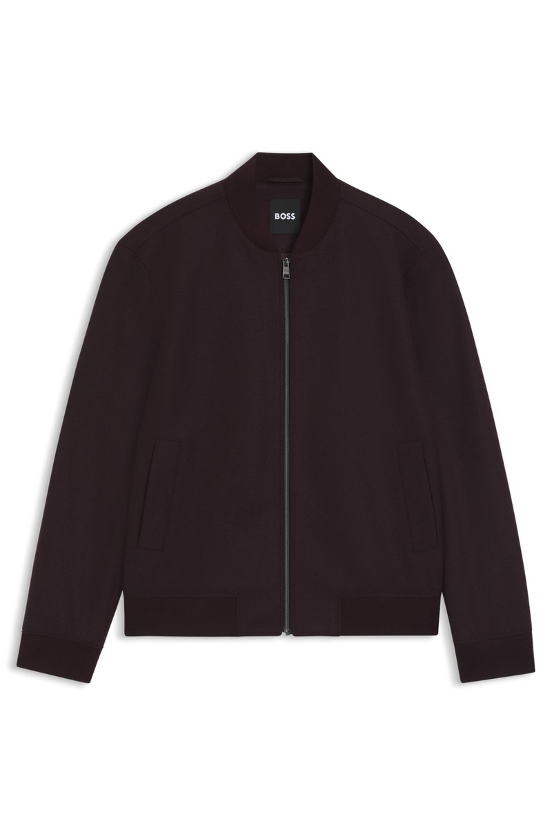 BRUSHED SLIM-FIT JACKET IN STRETCH FLANNEL 1