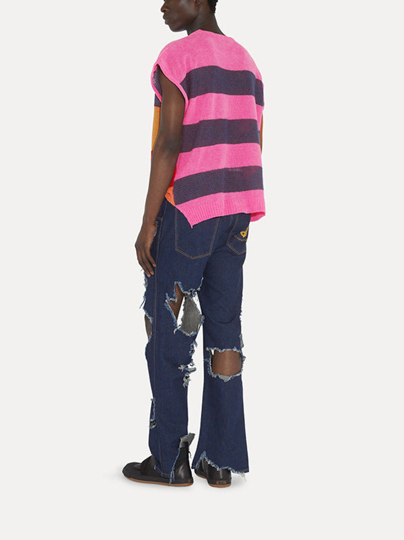 DISTRESSED VEST - MULTI 4
