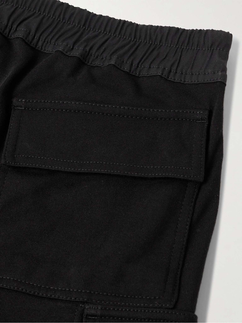 Mastodon Tapered Cotton-Jersey Drawstring Cargo Trousers 5