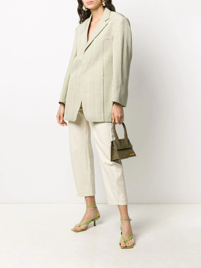 JACQUEMUS boyfriend fit textured blazer outlook