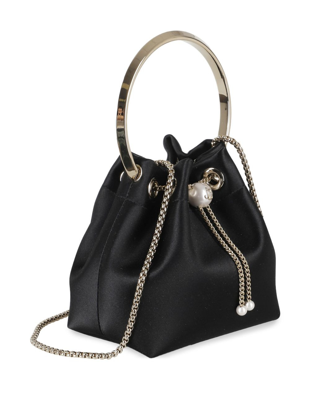 Black Bon Bon Satin Bag - 3