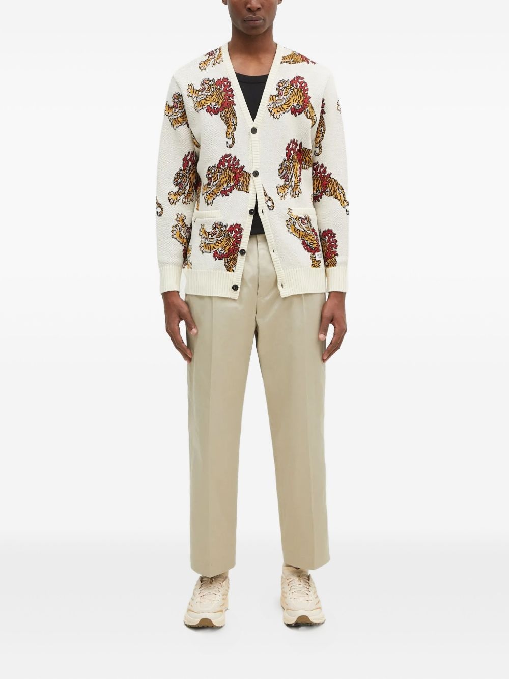 x Tim Lehi tiger-patterned cardigan - 2