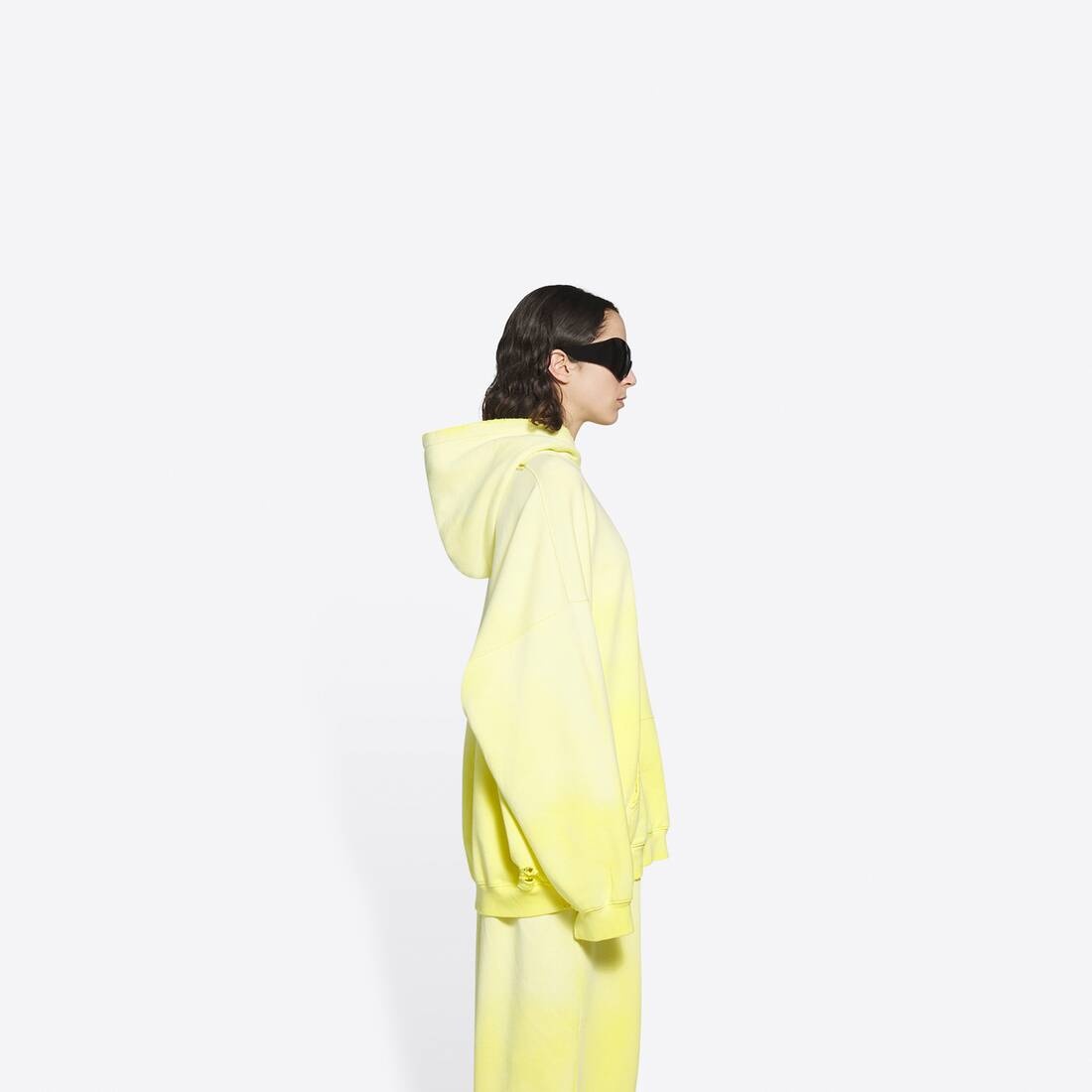 Boxy Hoodie in Yellow - 4