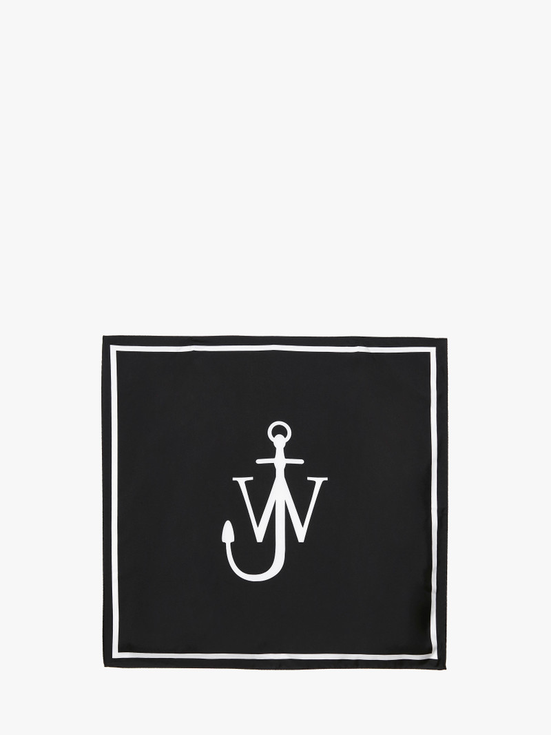 SILK SCARF WITH ANCHOR LOGO 1