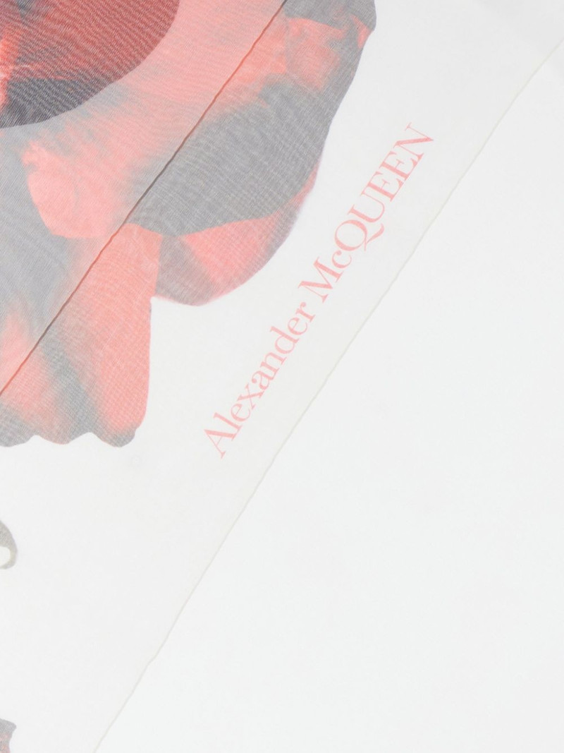 Alexander McQueen floral-print scarf outlook