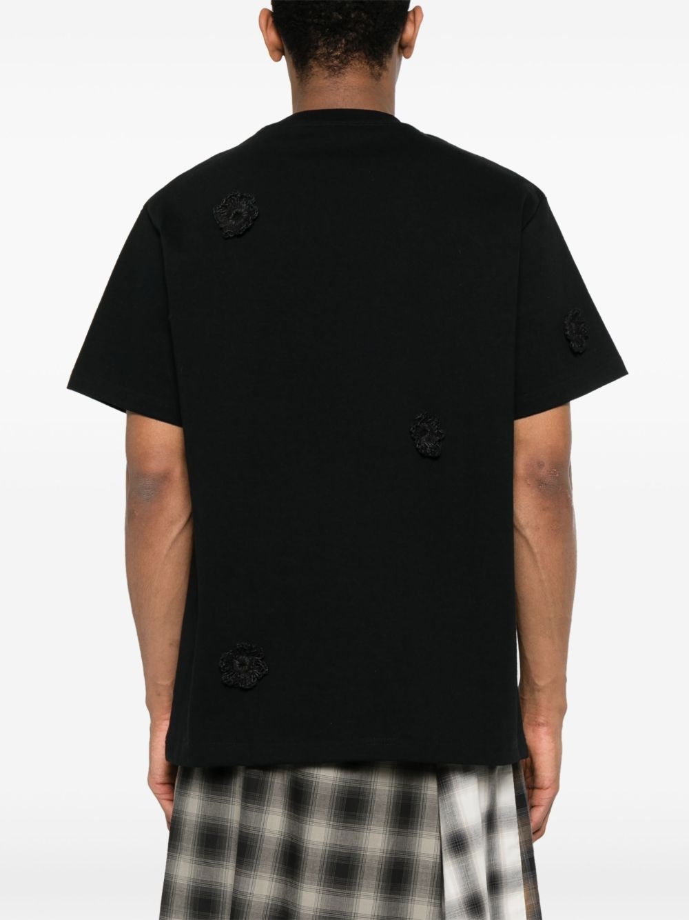 Daisy-appliqué T-shirt - 3