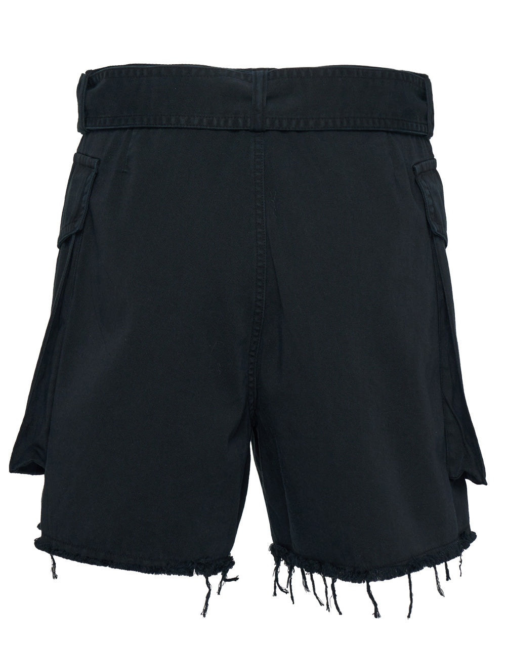 Cropped Belted Shorts - 2