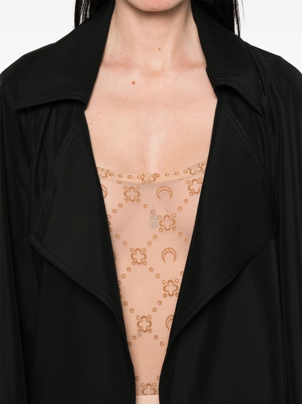 mesh flocked bodysuit - 5